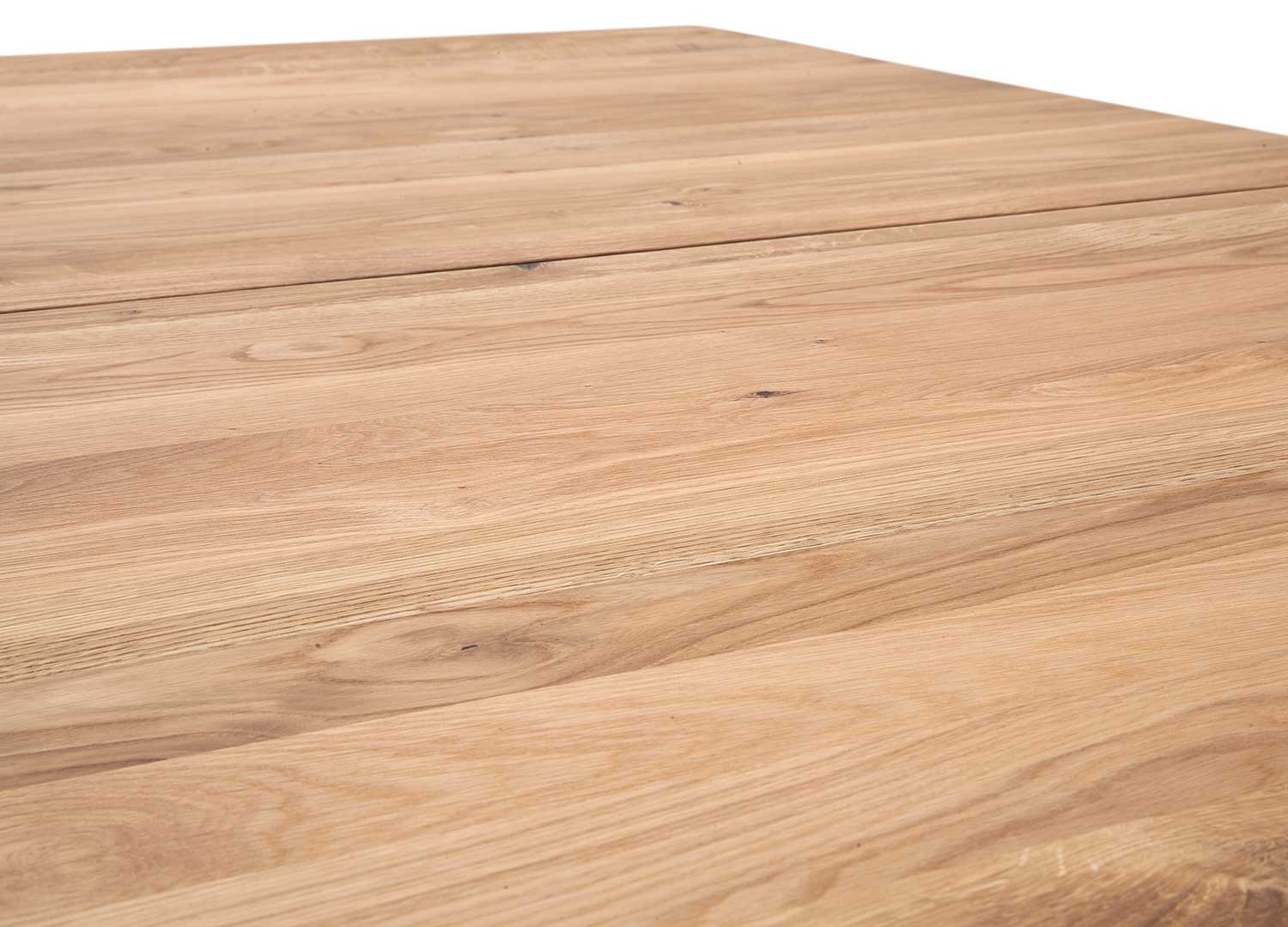 Table à manger 140 cm chêne sauvage extensible à 185 cm