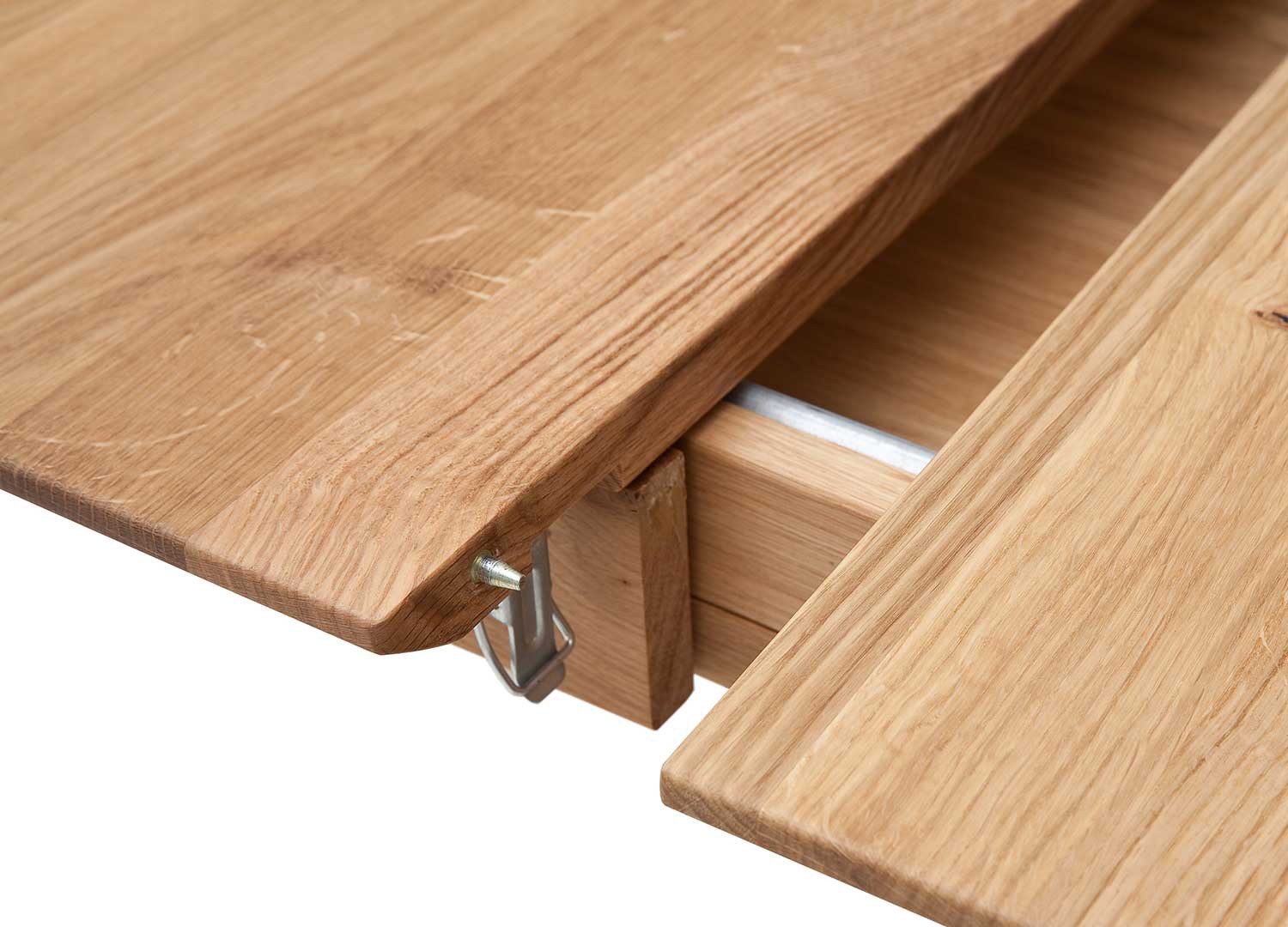 Table à manger 140 cm chêne sauvage extensible à 185 cm