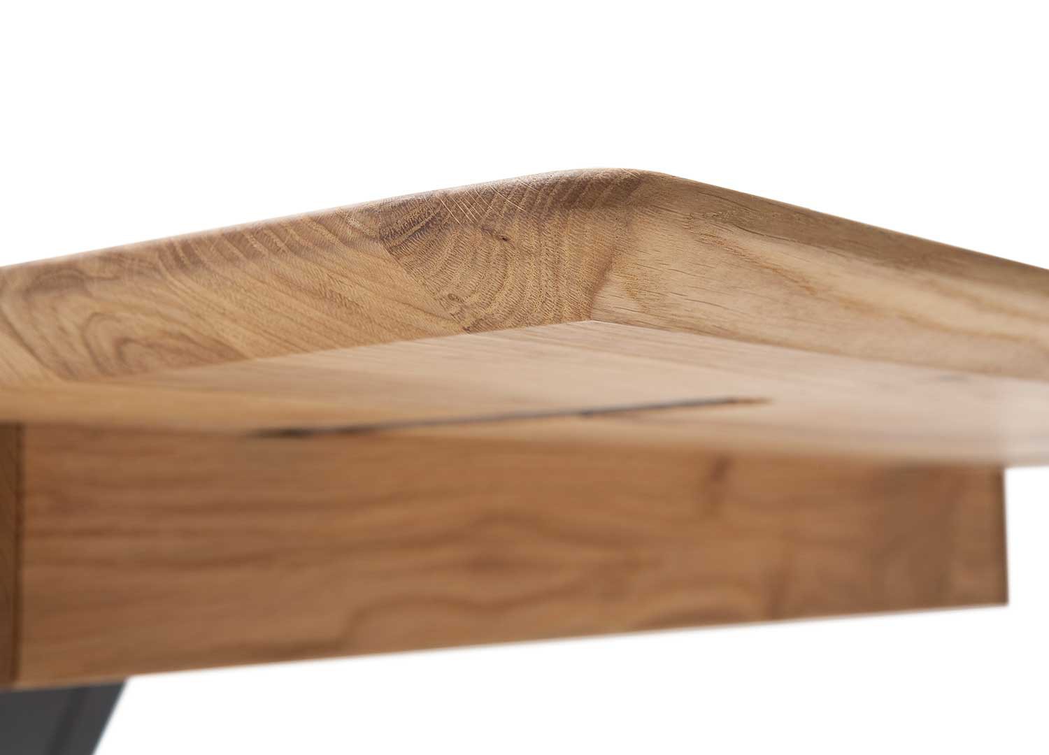Table à manger 140 cm chêne sauvage extensible à 185 cm