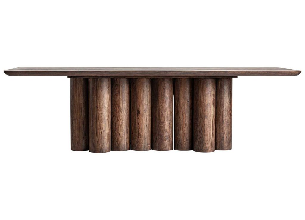 Table à manger acacia marron 260 cm Beker