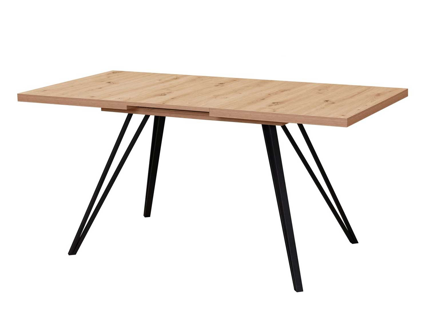 Table à manger avec allonge 160-200 cm chêne Maonie