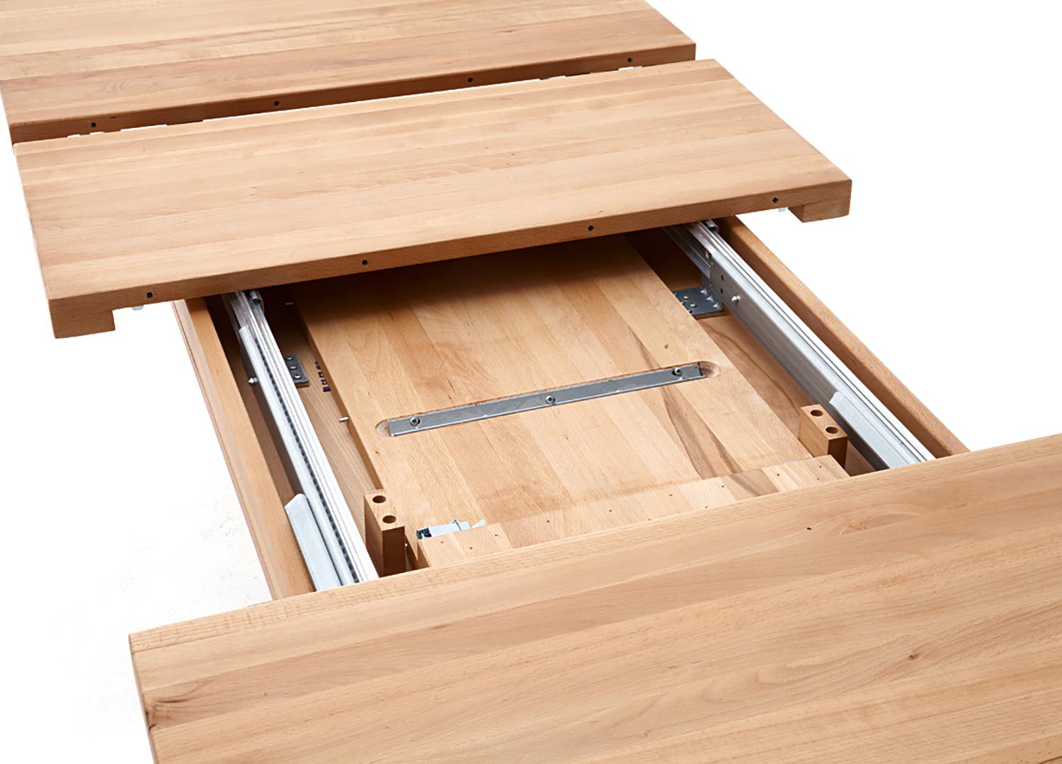 Table repas bois massif rectangulaire 180 cm extensible à 270 cm