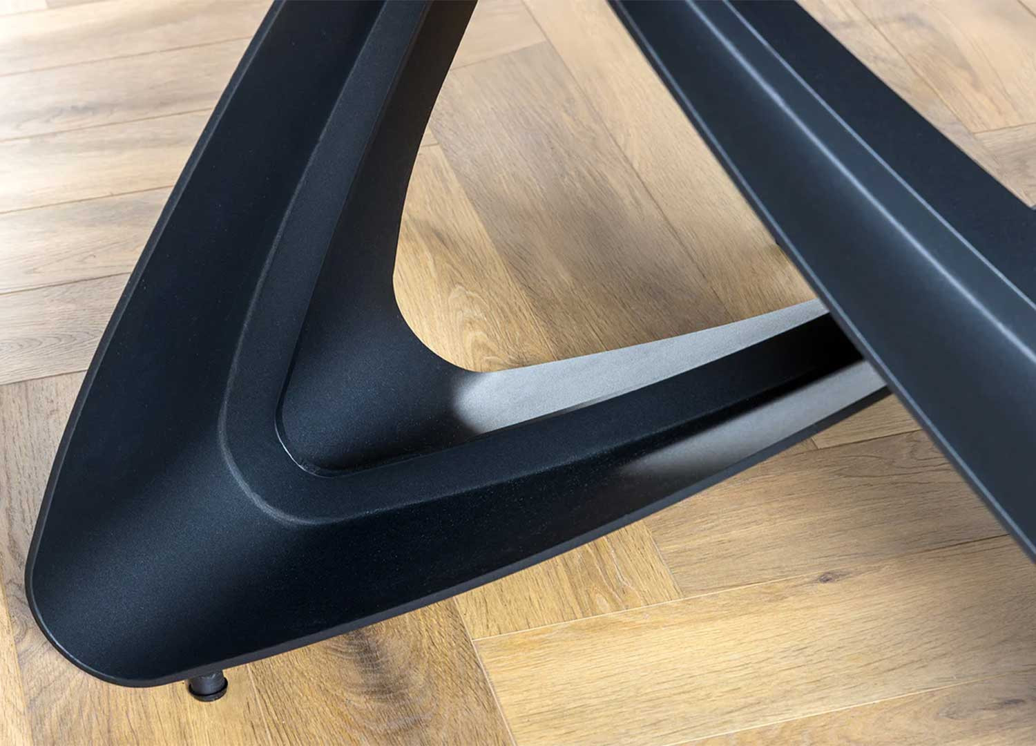 Table à manger céramique marbre taupe 10 personnes Eclipse
