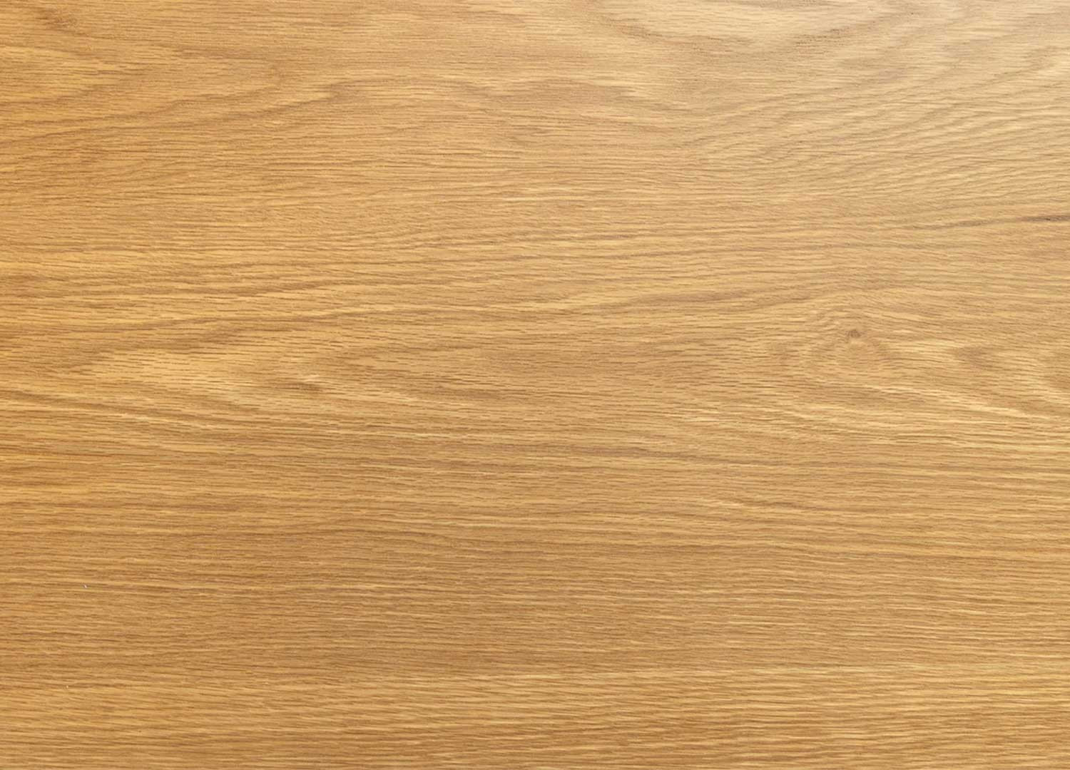 Table à manger extensible 200-320 cm aspect chêne et métal Armando