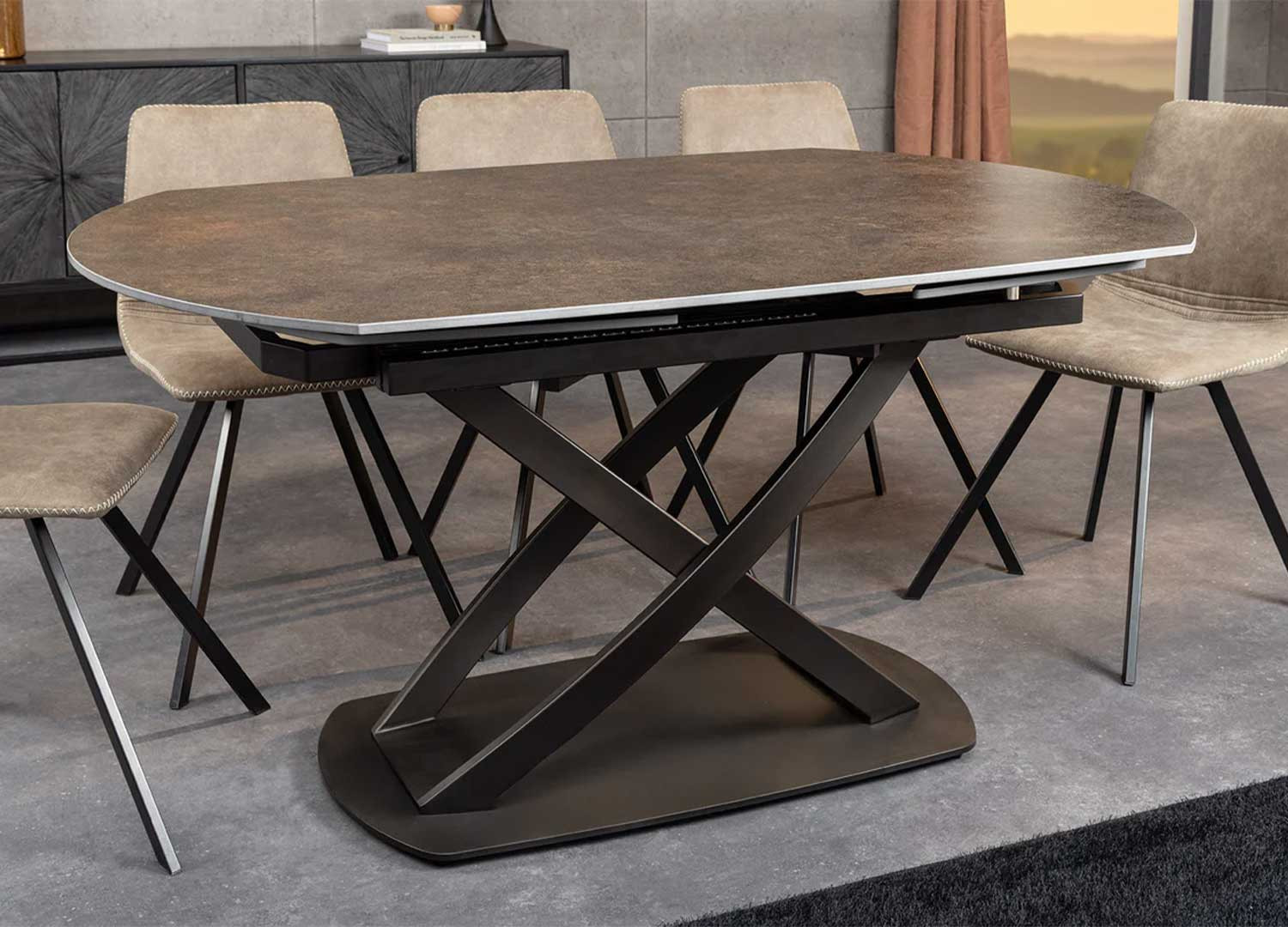Table à manger extensible céramique 130-190 cm Avarea
