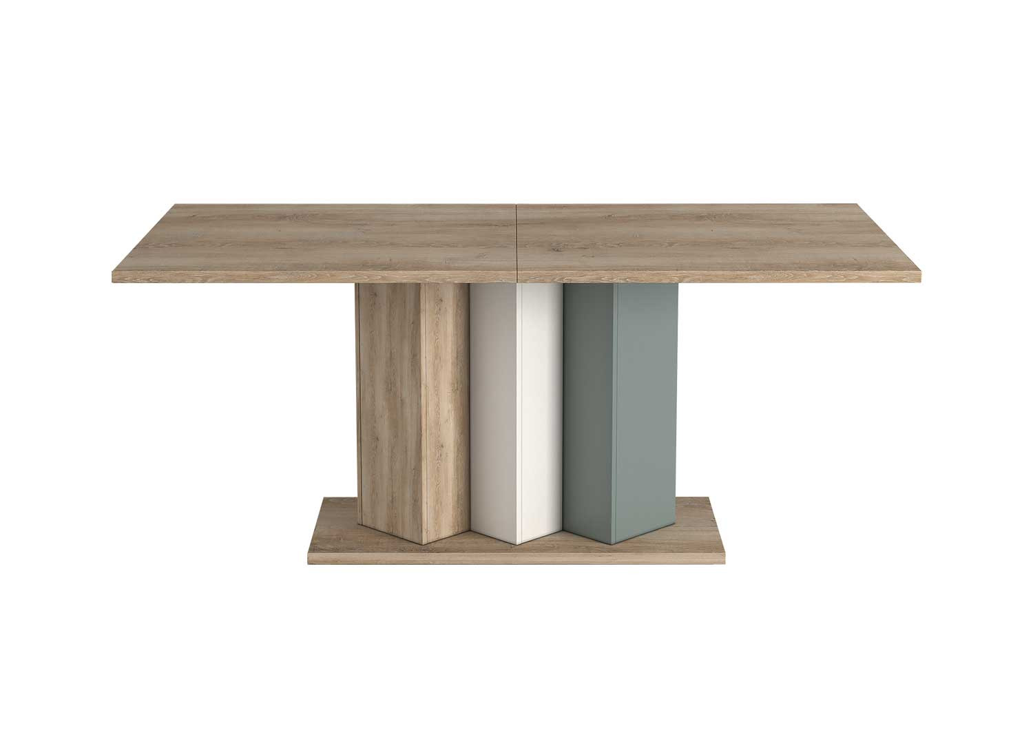 Table à manger extensible pieds piliers 180-225 cm Elska