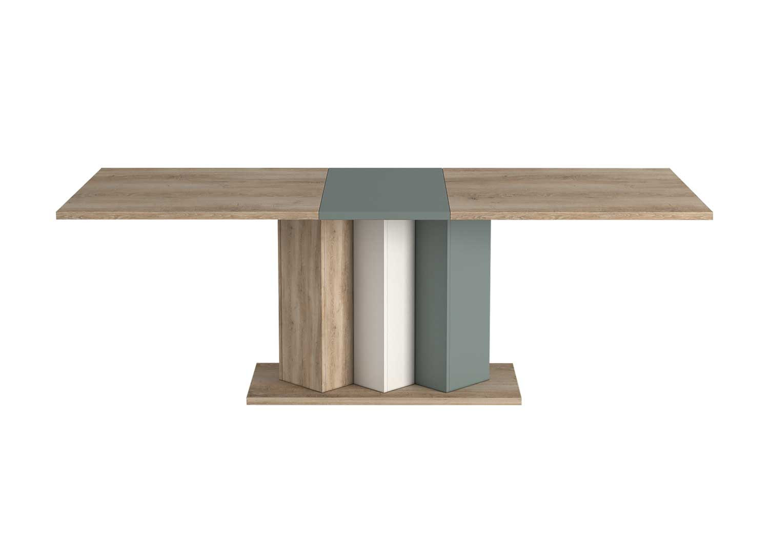 Table à manger extensible pieds piliers 180-225 cm Elska