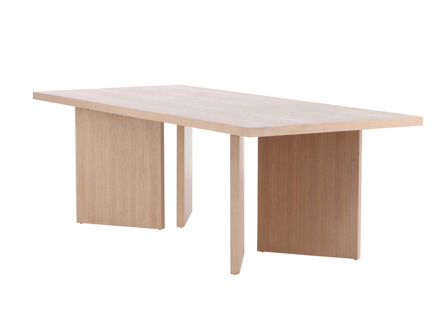Table à manger rectangulaire chêne blanchi 2m40