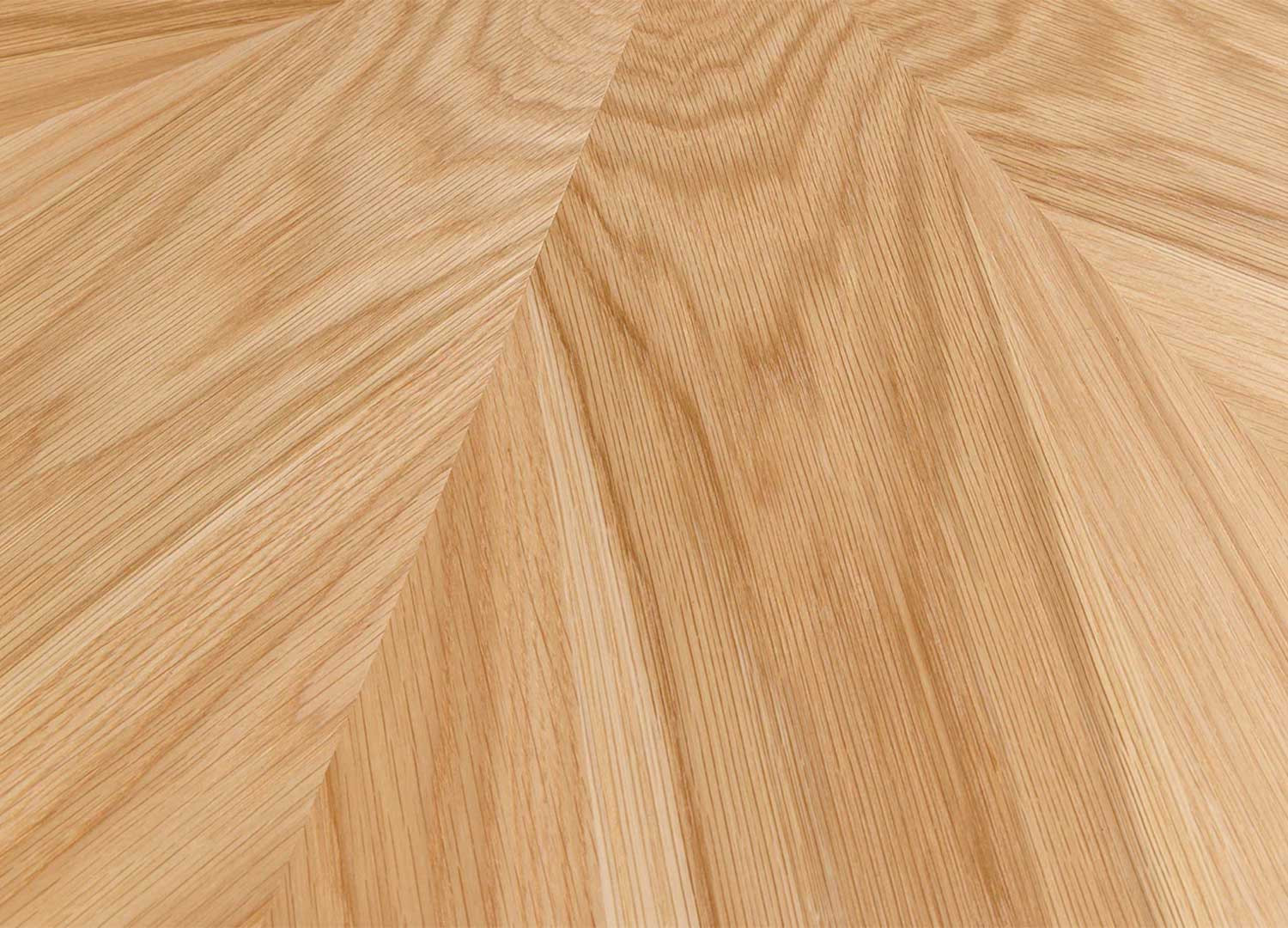 Table à manger ronde aspect chêne 120 cm Anaya
