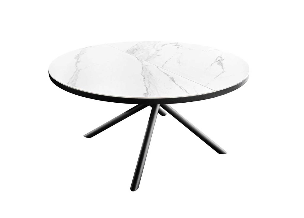 Table à manger ronde céramique extensible Neora