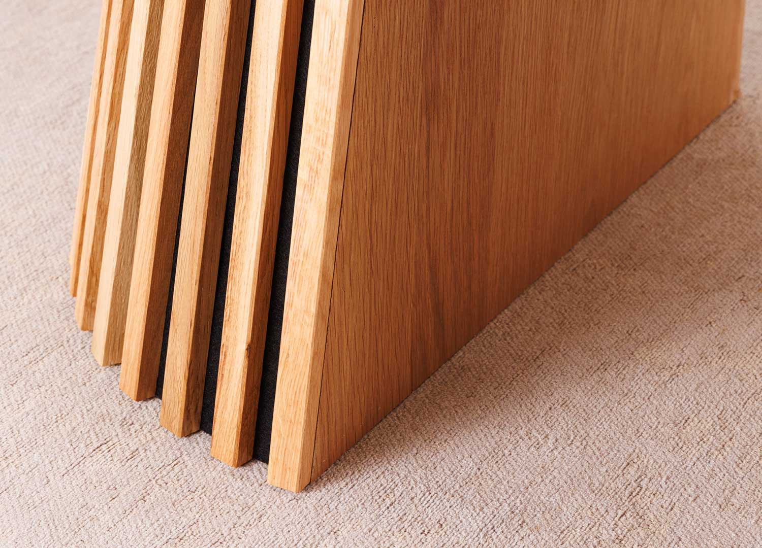 Table à manger ronde extensible en bois couleur chêne naturel