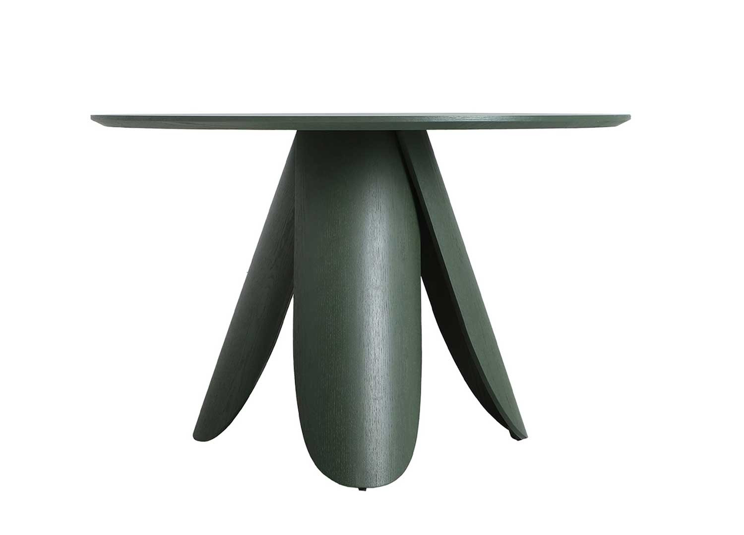 Table à manger ronde verte 120 cm Casablanca