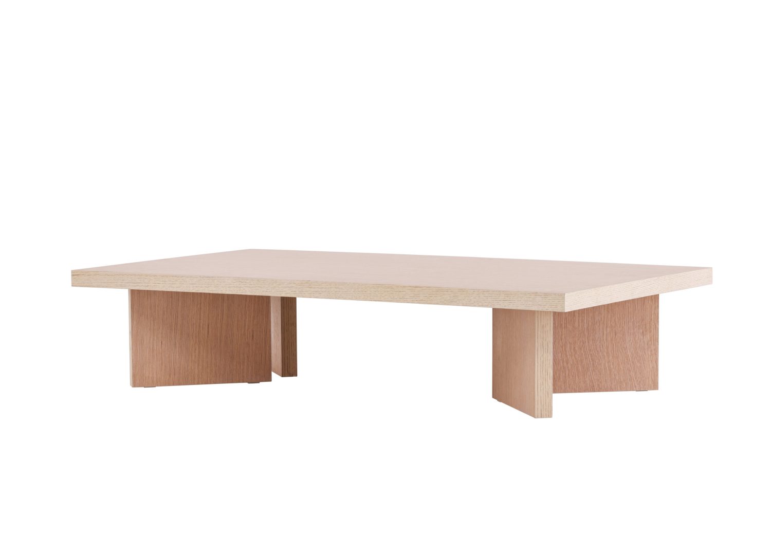 Vue produit de la table basse Bassholmen blanchi en MDF