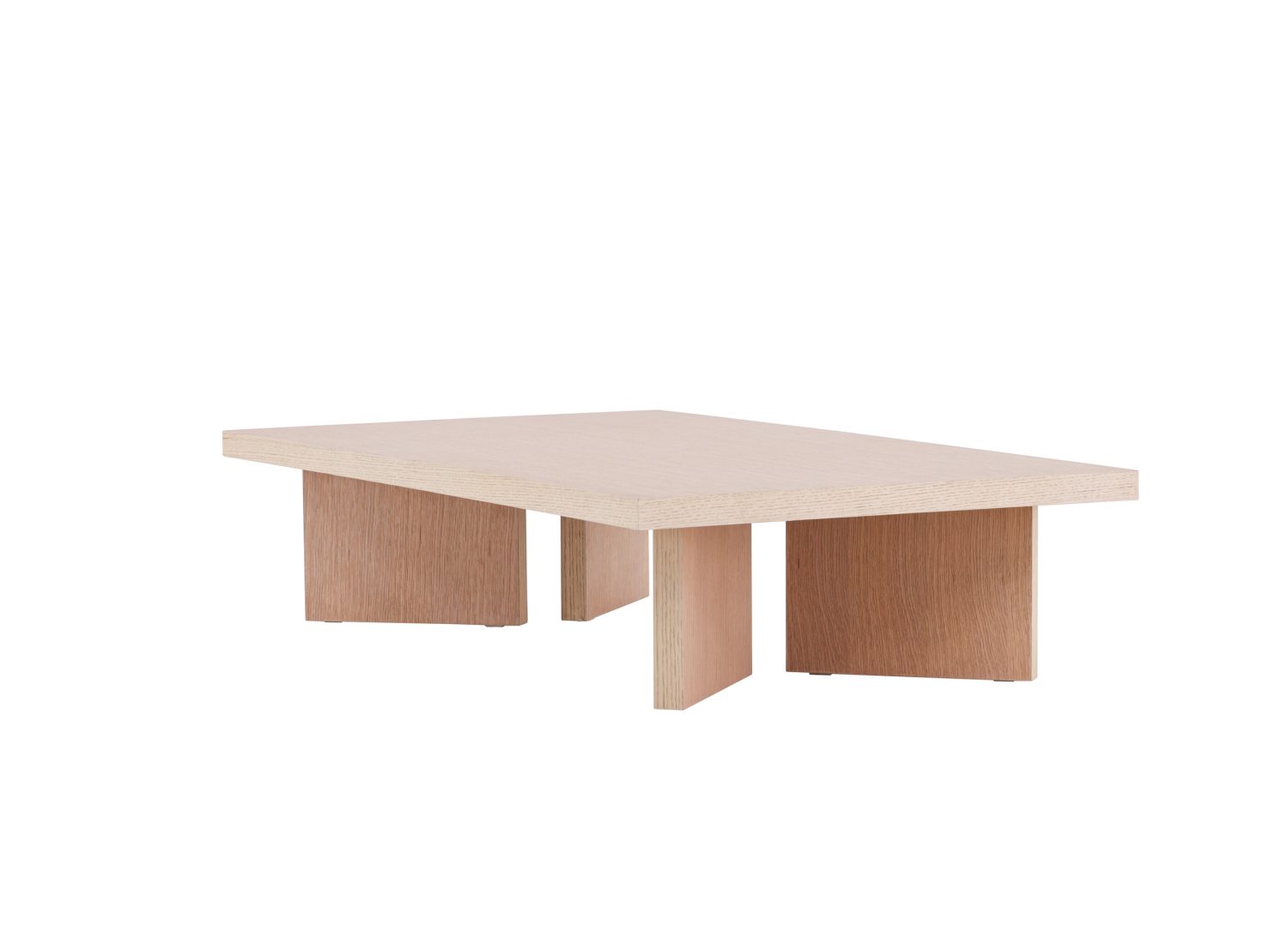 Vue produit de la table basse Bassholmen blanchi en MDF