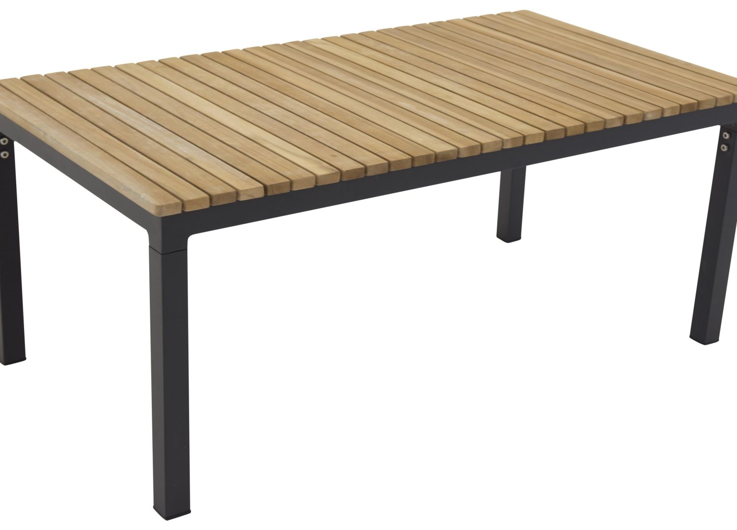 Vue produit de la table basse Brasilia noir en aluminium