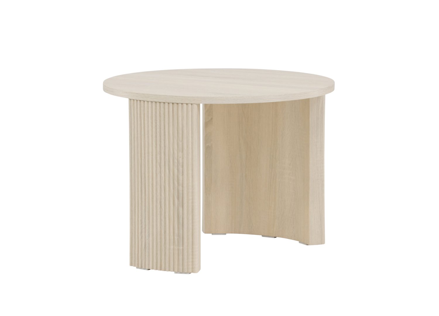 Vue produit de la table basse Bristol blanchi en MDF