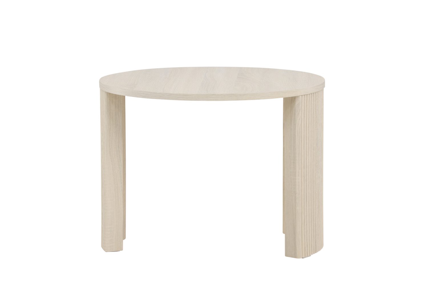 Vue produit de la table basse Bristol blanchi en MDF