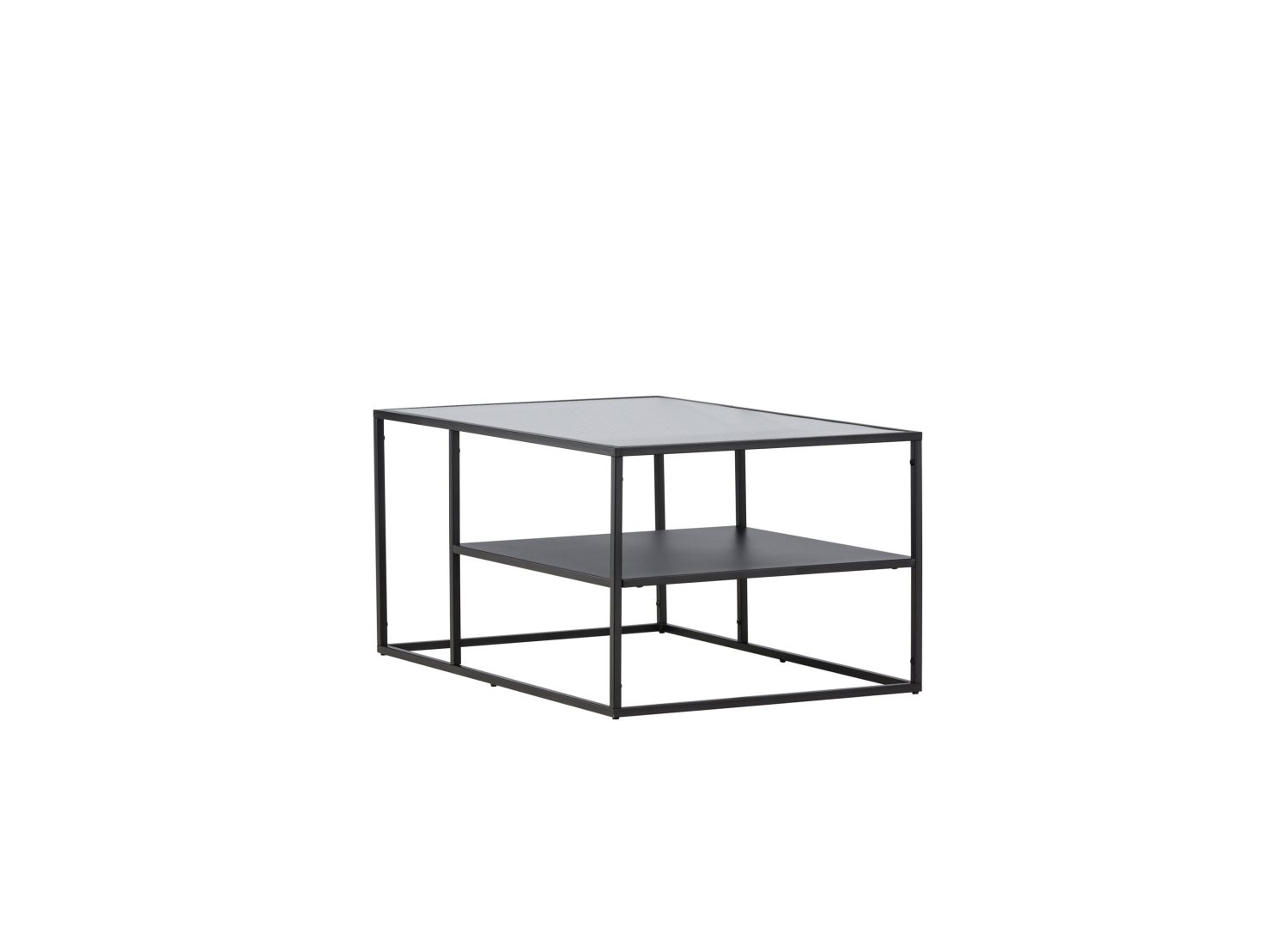 Vue produit de la table basse Campinas noir en acier