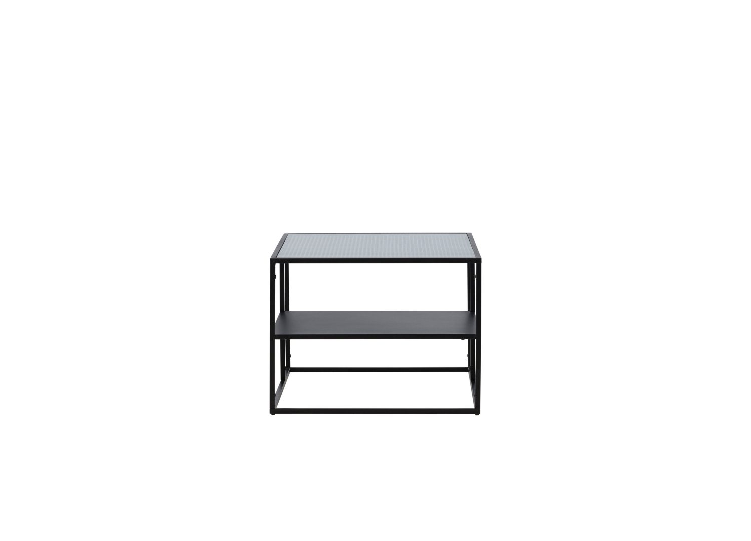 Vue produit de la table basse Campinas noir en acier