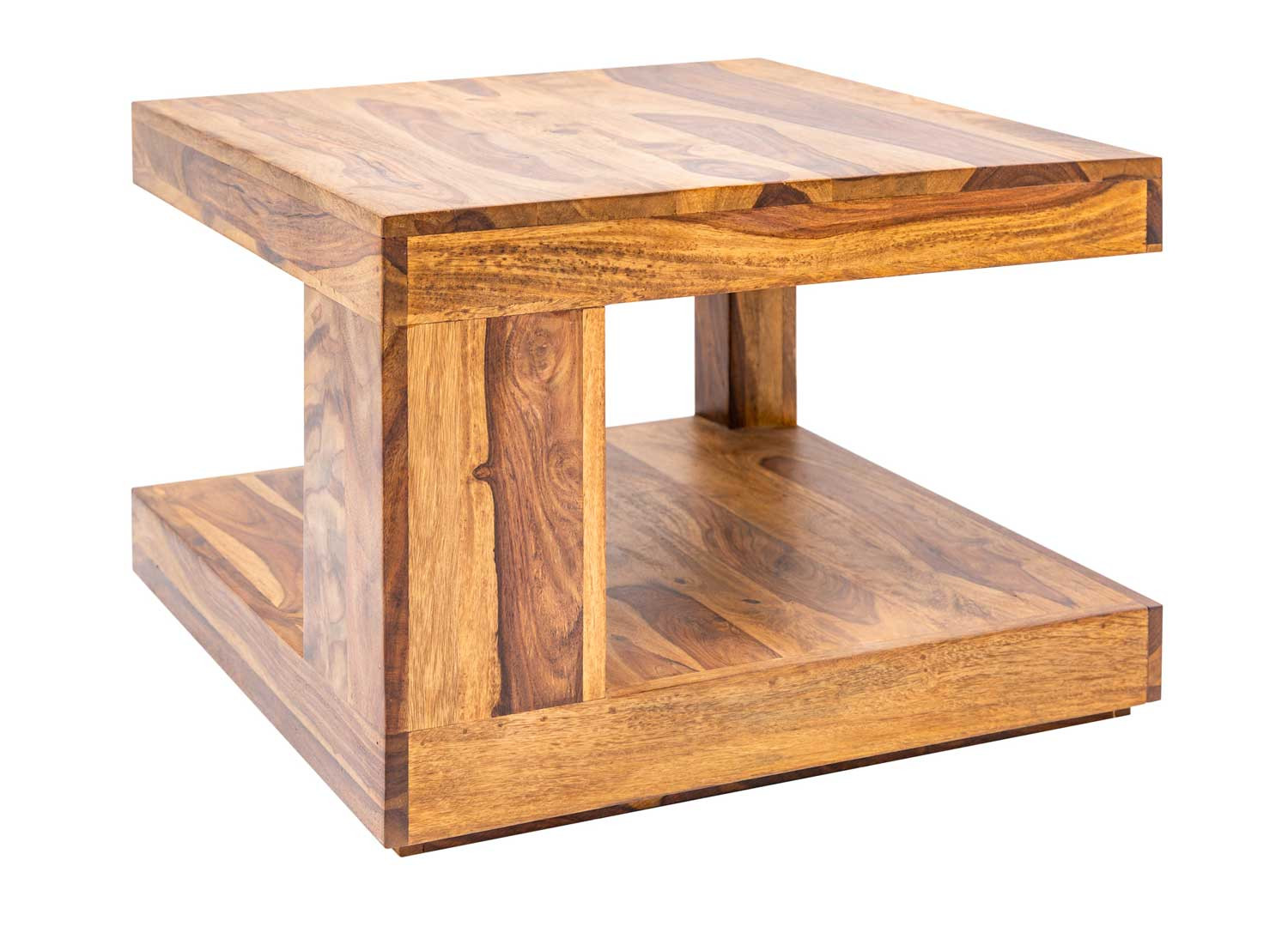 Table basse carrée en sesham 60 cm Sevian