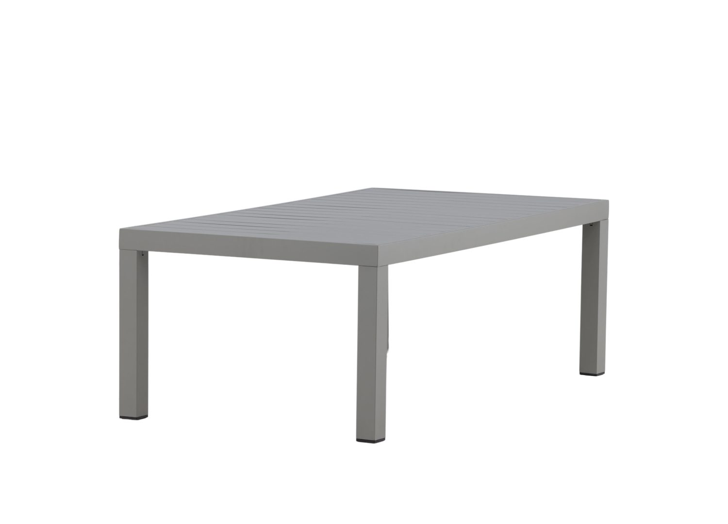 Vue produit de la table basse Copacabana kaki en aluminium
