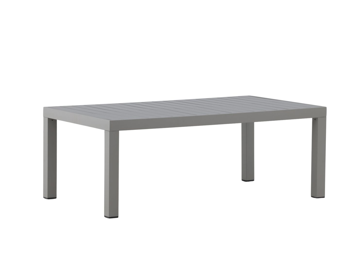Vue produit de la table basse Copacabana kaki en aluminium