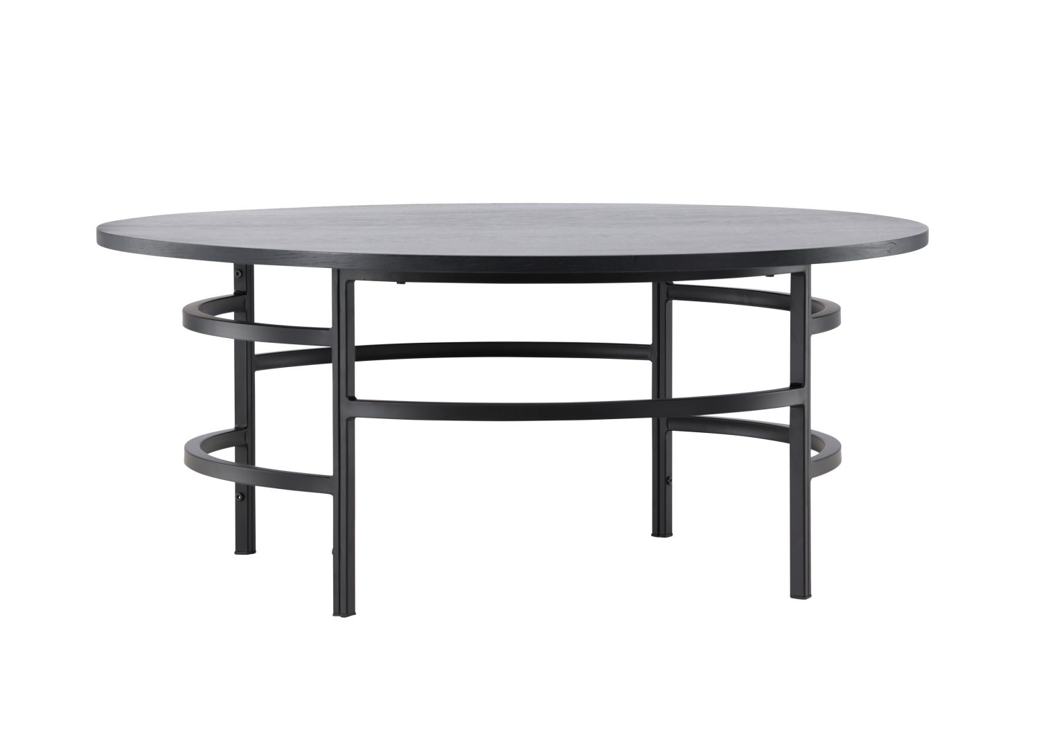 Vue produit de la table basse Copenhagen noir en MDF