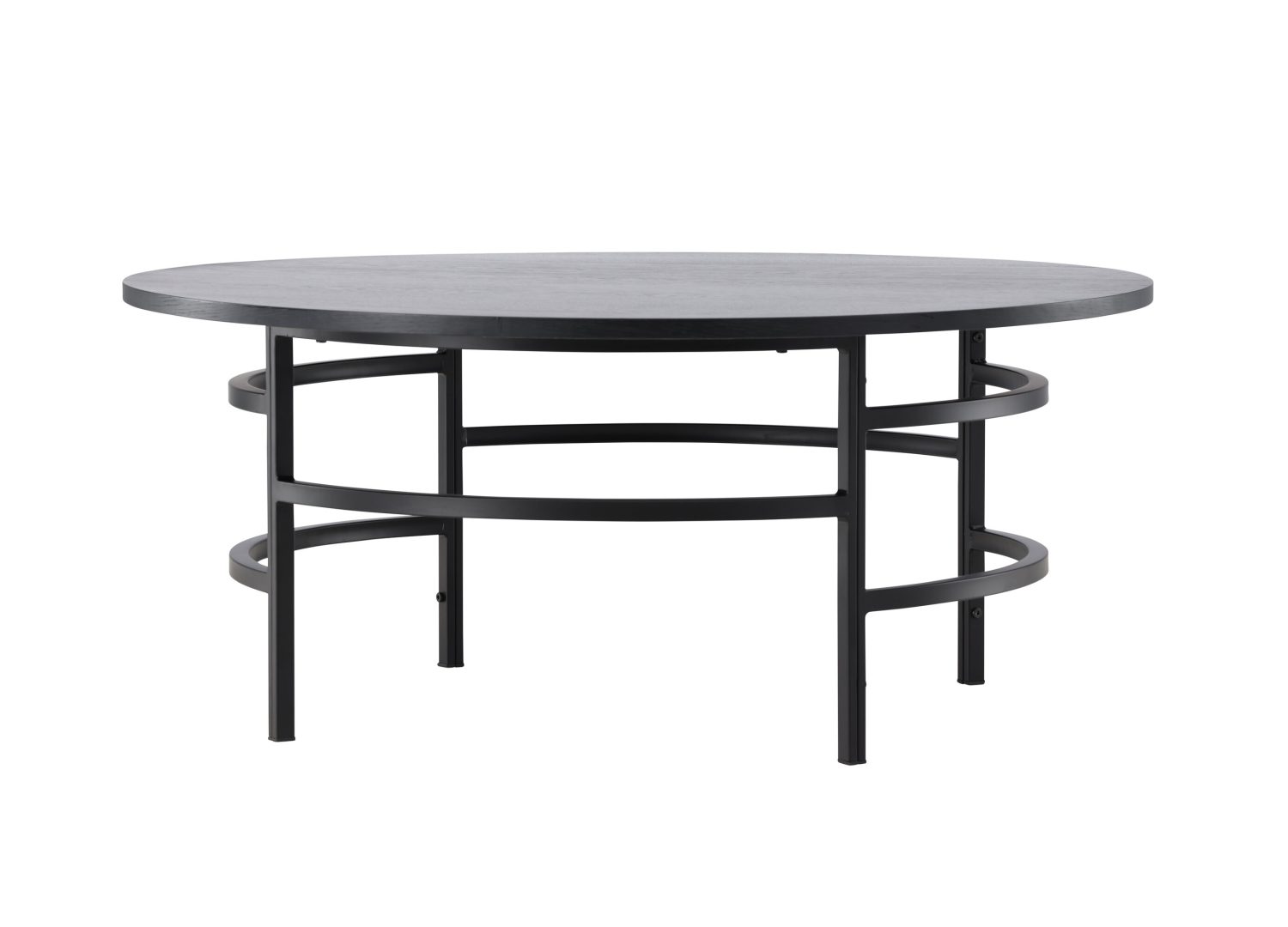 Vue produit de la table basse Copenhagen noir en MDF
