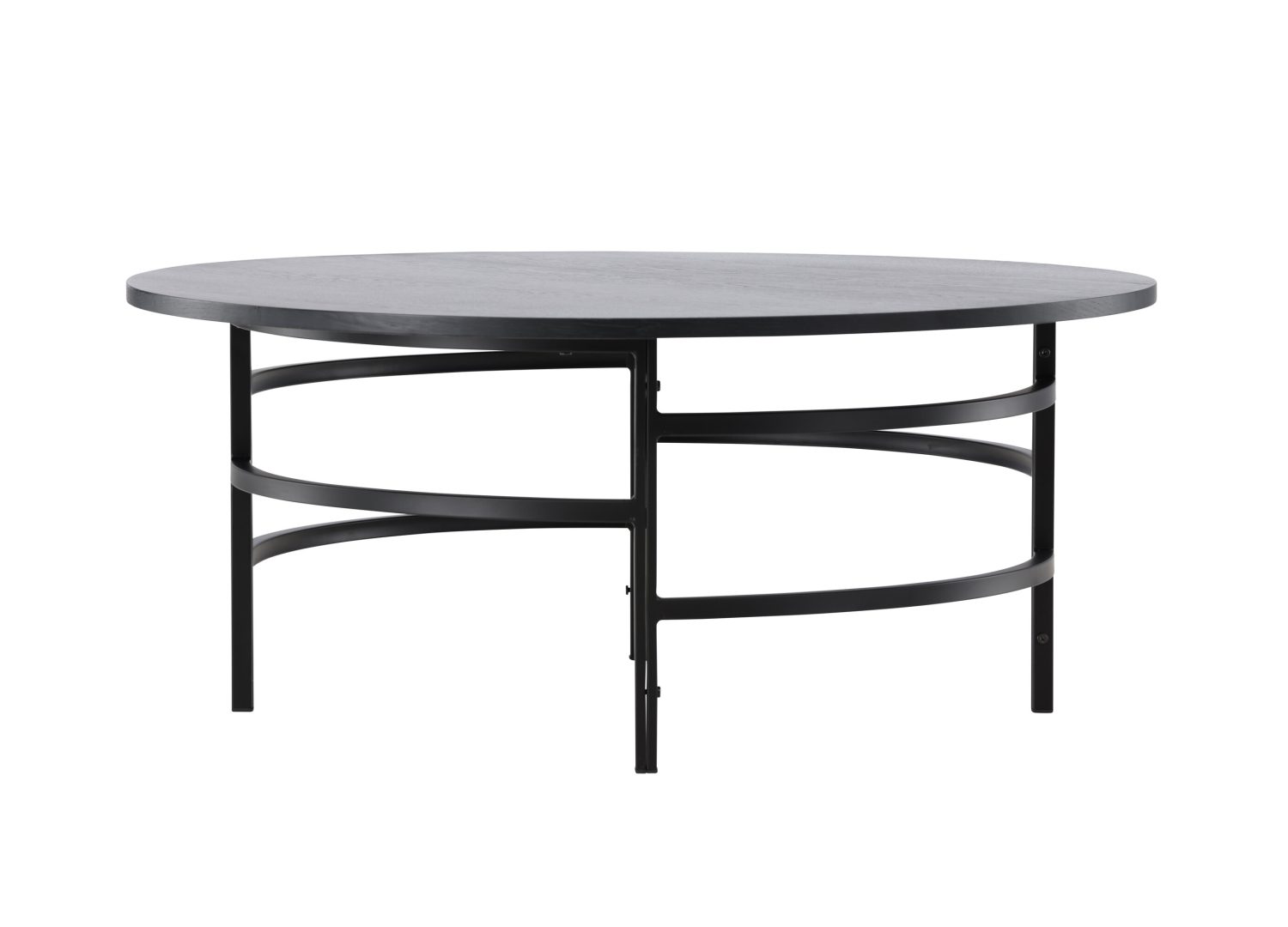 Vue produit de la table basse Copenhagen noir en MDF