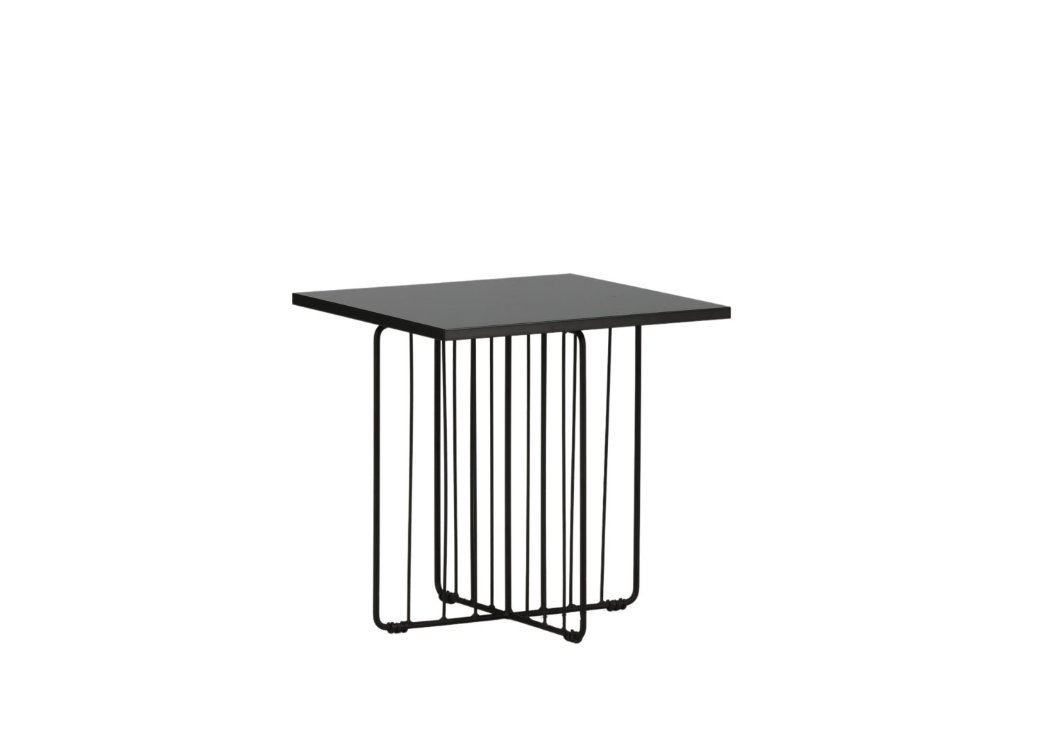 Vue produit de la table basse Dayton noir en MDF