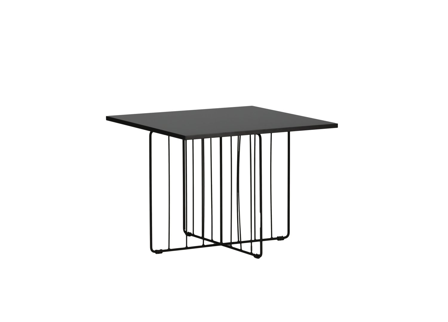 Vue produit de la table basse Dayton noir en MDF