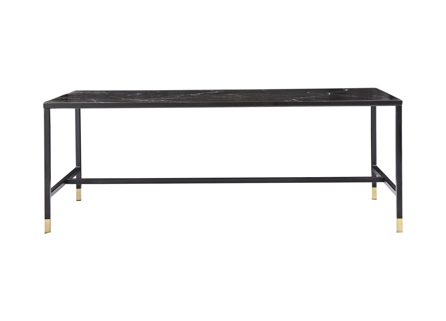 Vue produit de la table basse Dipp noir en acier