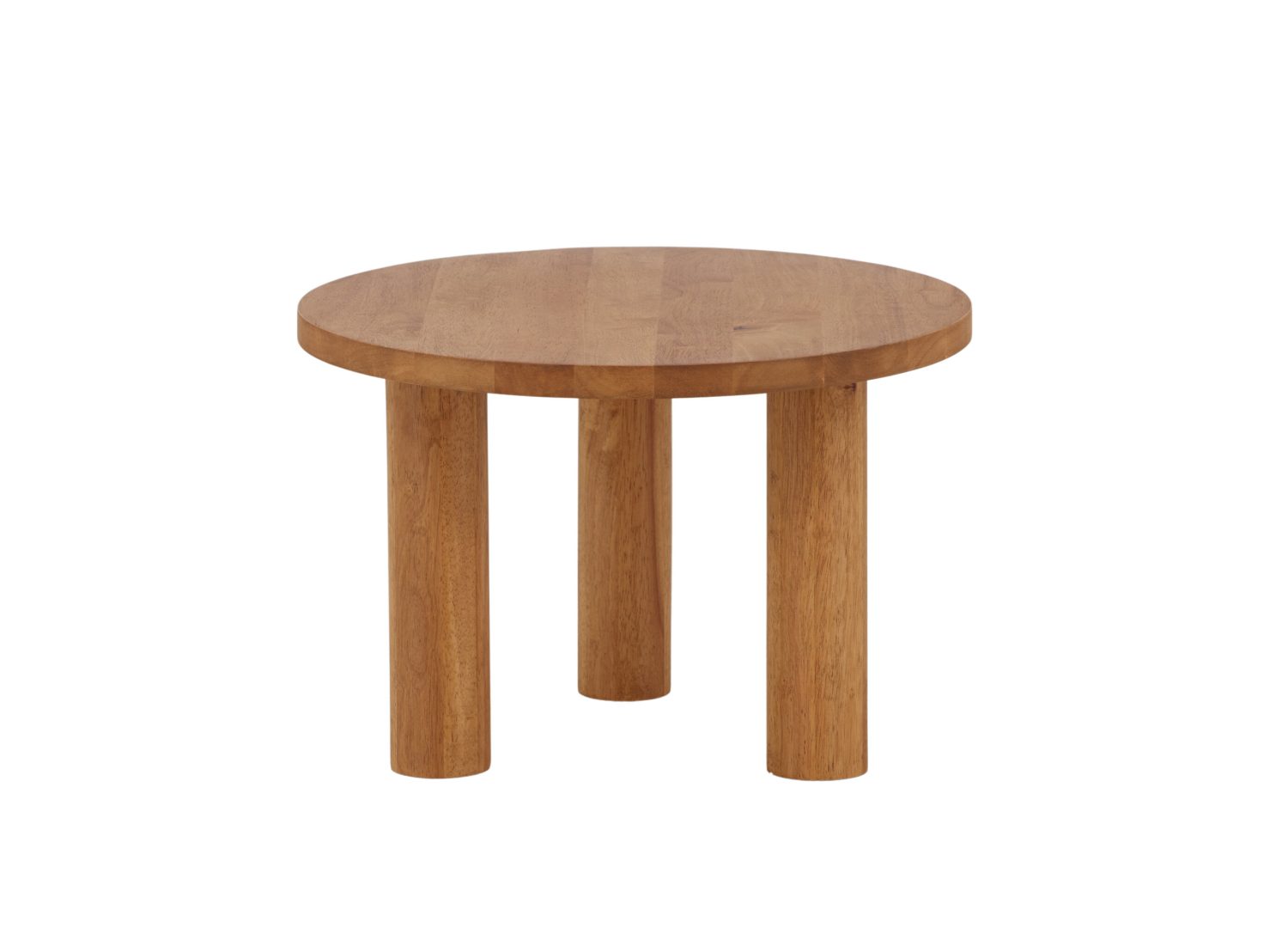 Vue produit de la table basse Duxbury marron en hévéa