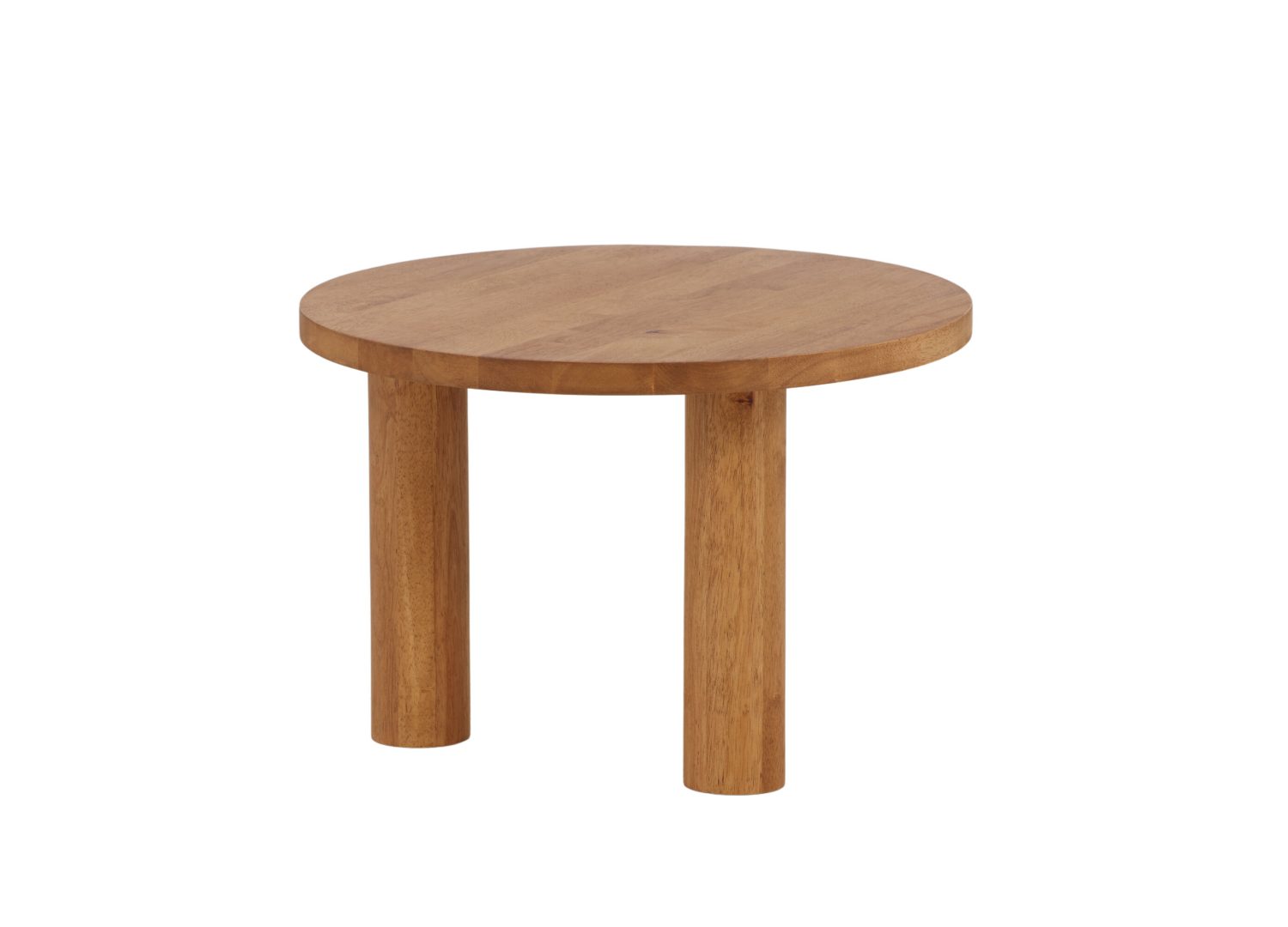 Vue produit de la table basse Duxbury marron en hévéa