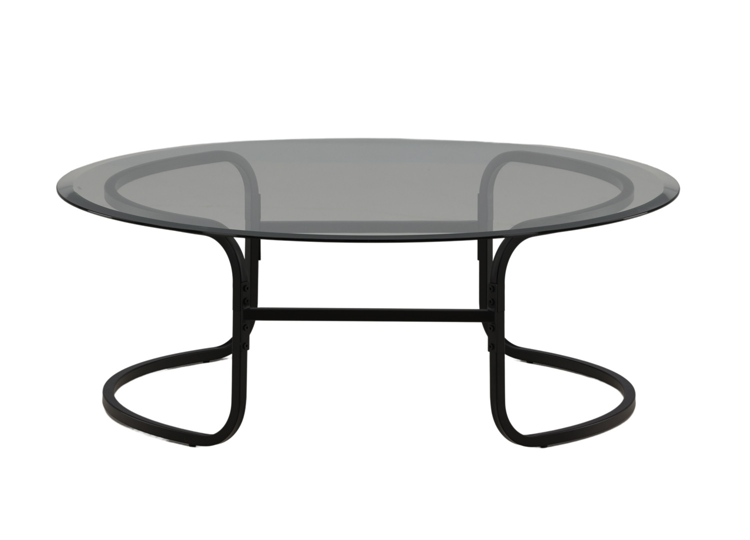 Table basse en verre rond 110 cm