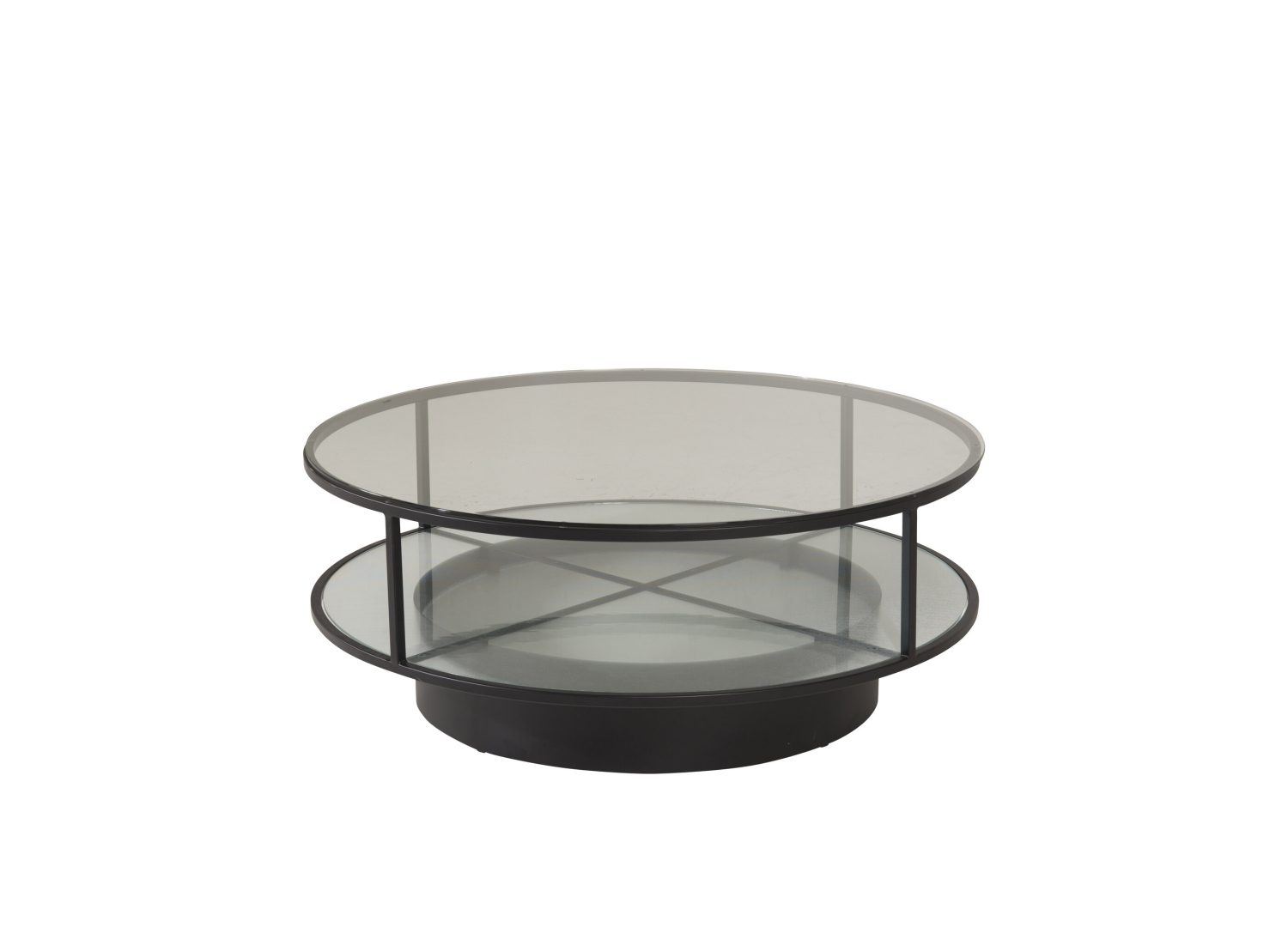 Vue produit de la table basse Falsterbo noir en verre