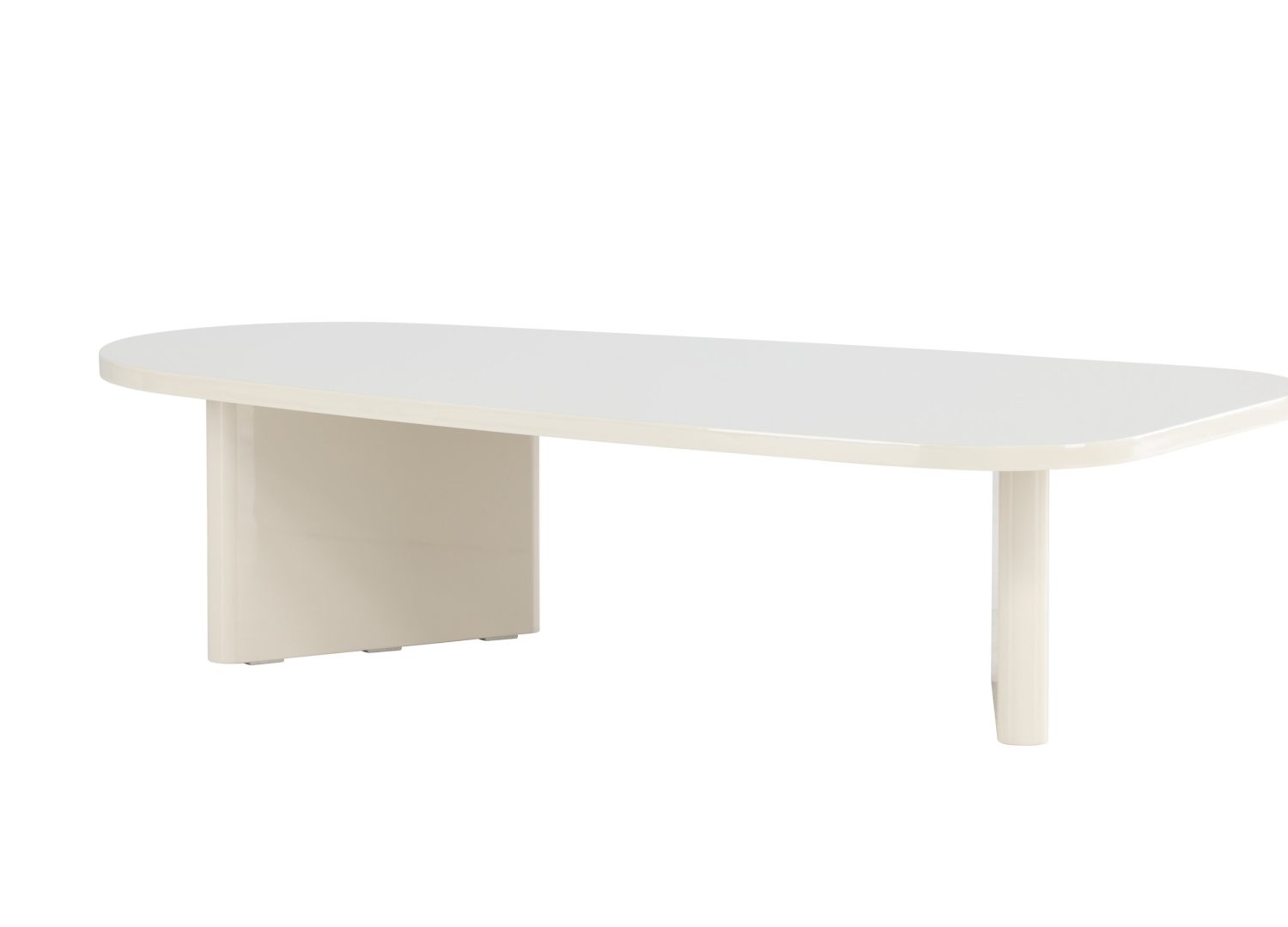 Vue produit de la table basse Grönvik beige en MDF