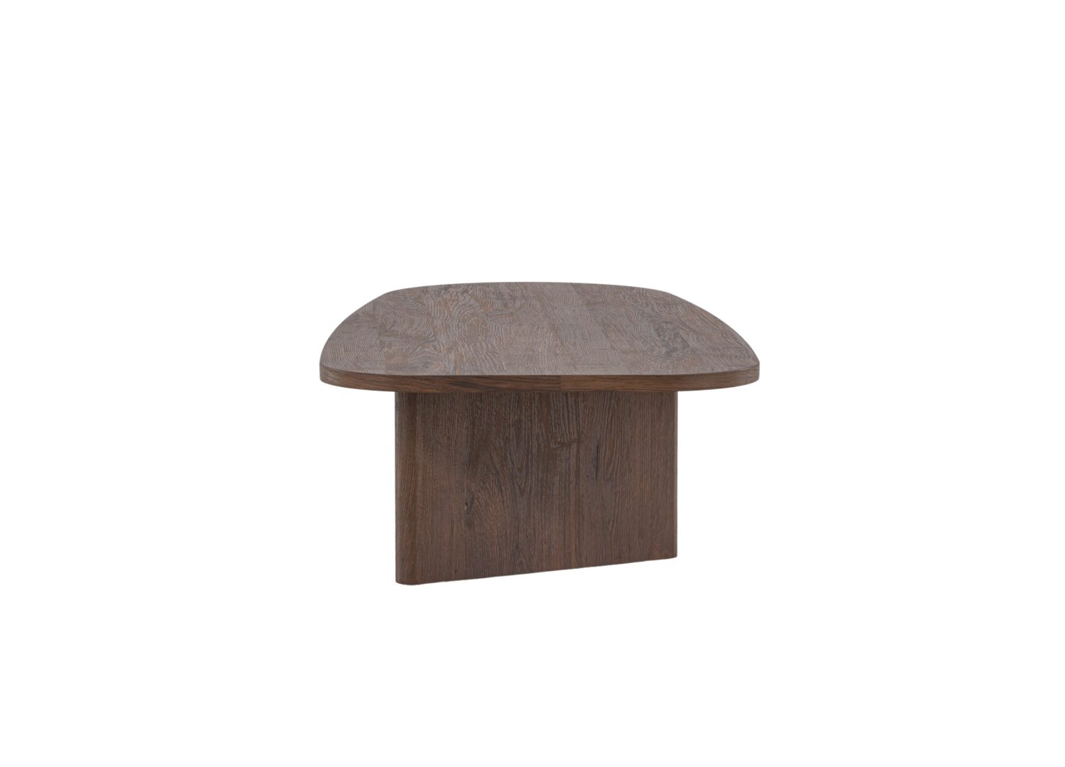 Table basse Grönvik MDF moka 130 cm sur fond blanc