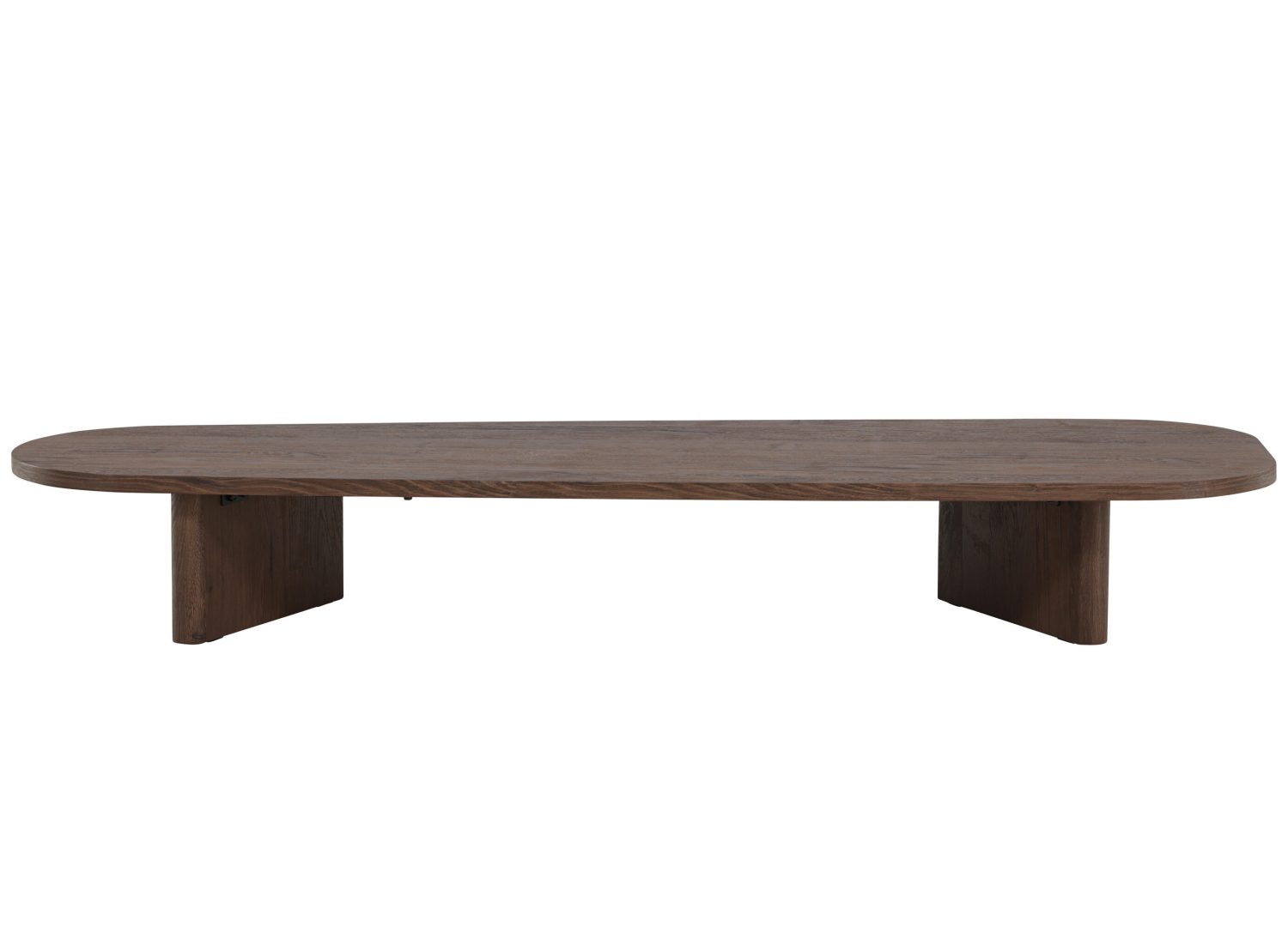 Table basse Grönvik MDF moka 180 cm sur fond blanc