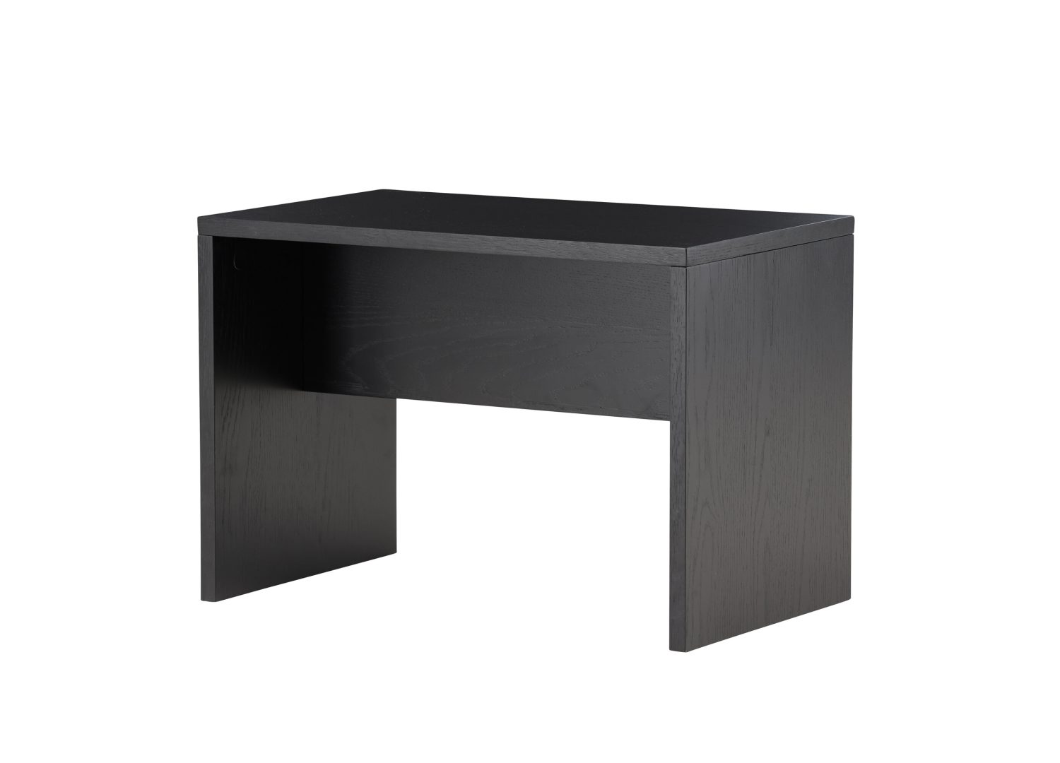 Vue produit de la table basse Juni noir en MDF