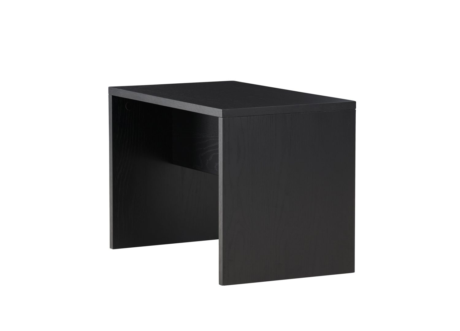 Vue produit de la table basse Juni noir en MDF