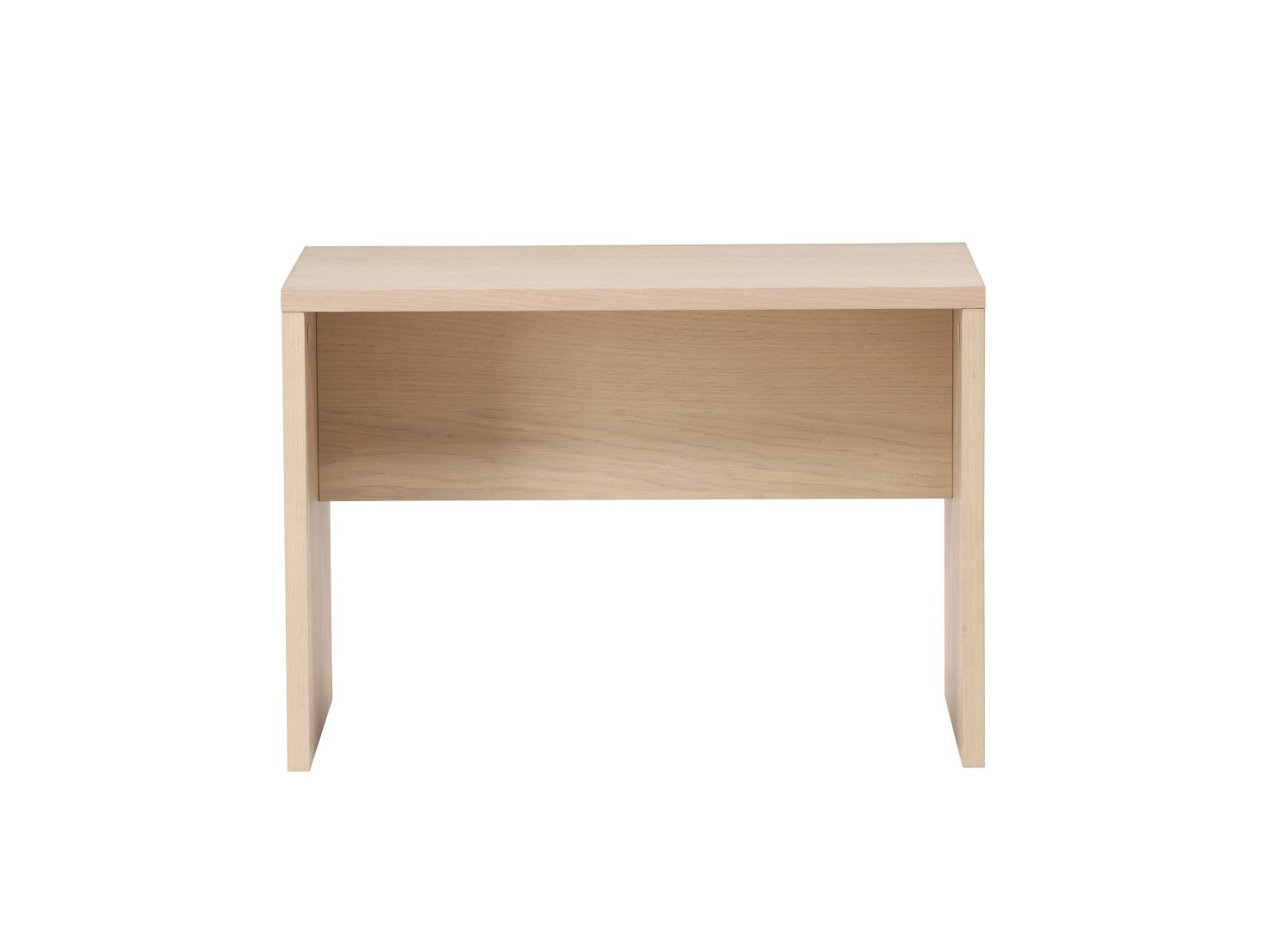 Table basse Juni MDF blanchi 58 cm sur fond blanc
