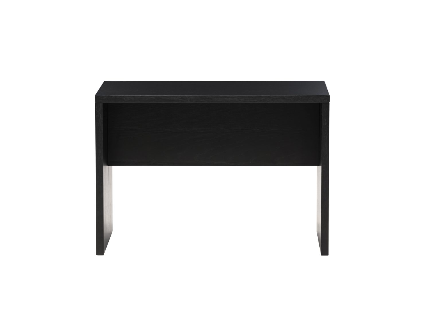 Table basse Juni MDF noir 58 cm sur fond blanc