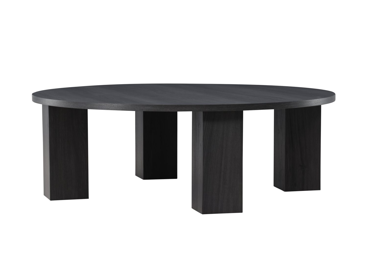 Vue produit de la table basse Juno noir en MDF