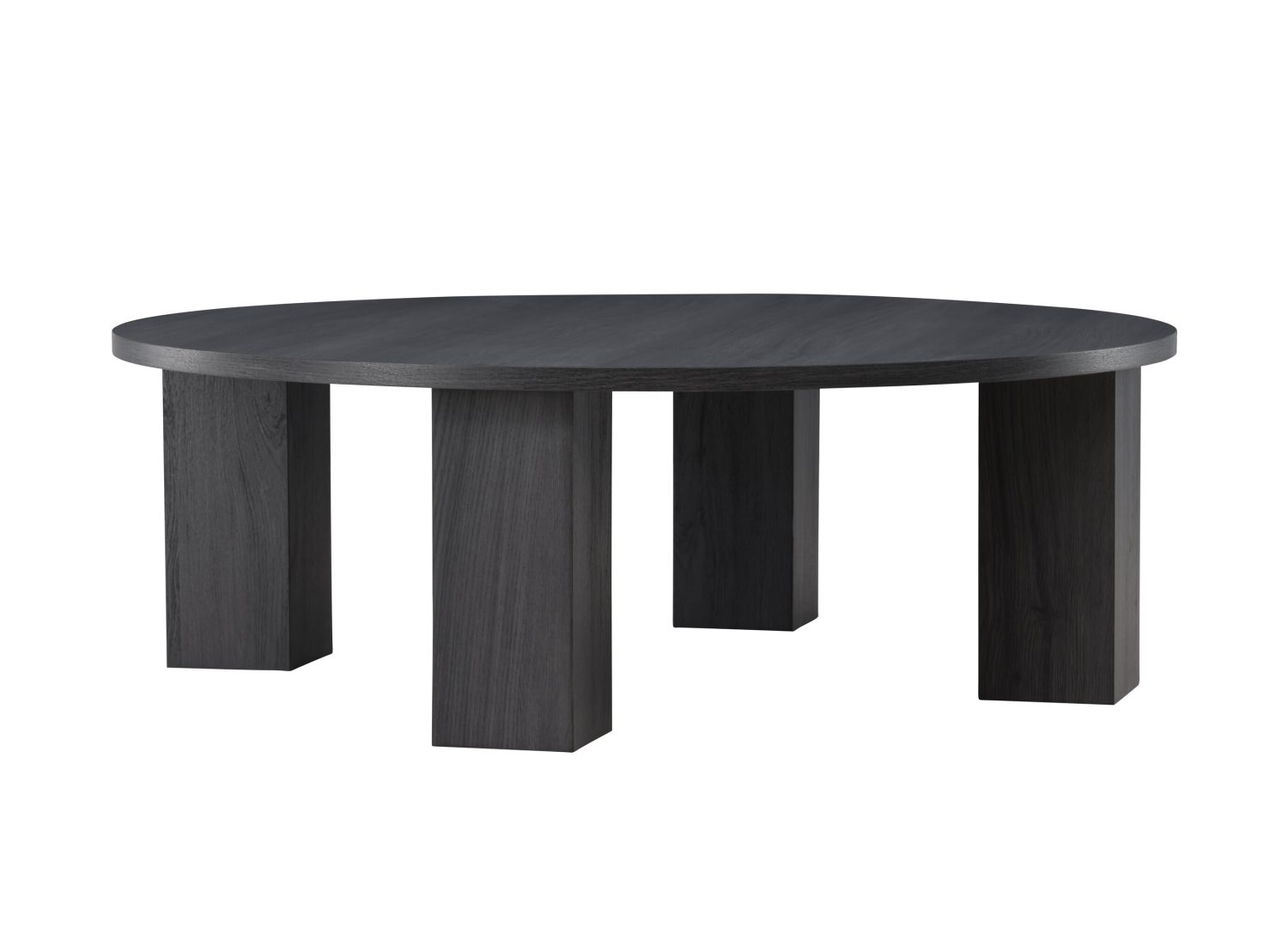 Vue produit de la table basse Juno noir en MDF