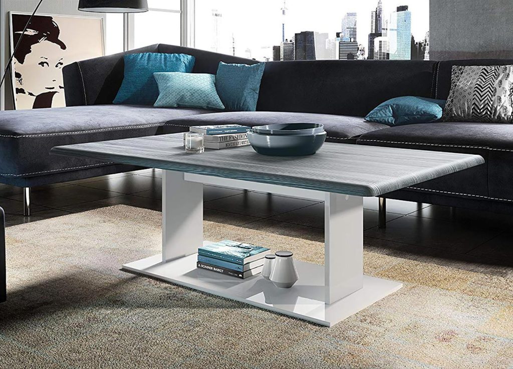 Table basse laquée pas cher rectangulaire