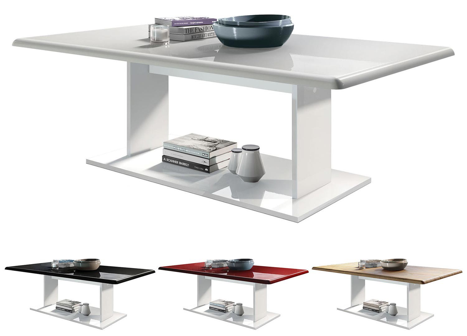 Table basse laquée pas cher rectangulaire