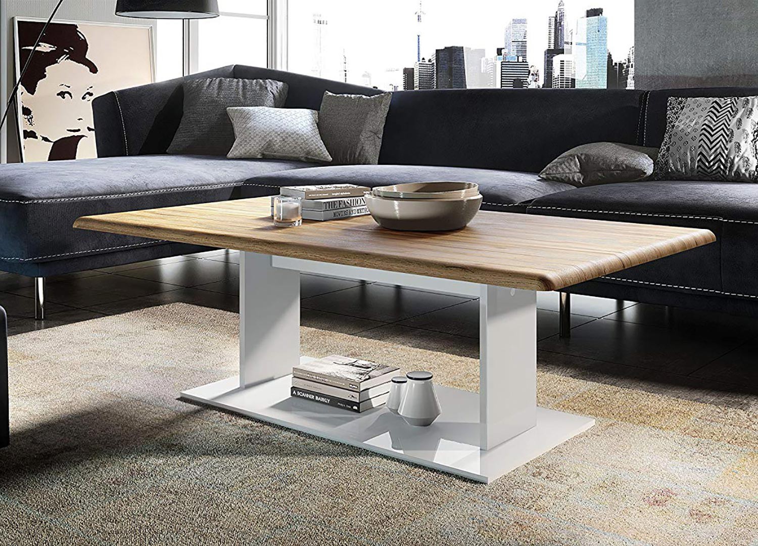 Table basse laquée pas cher rectangulaire