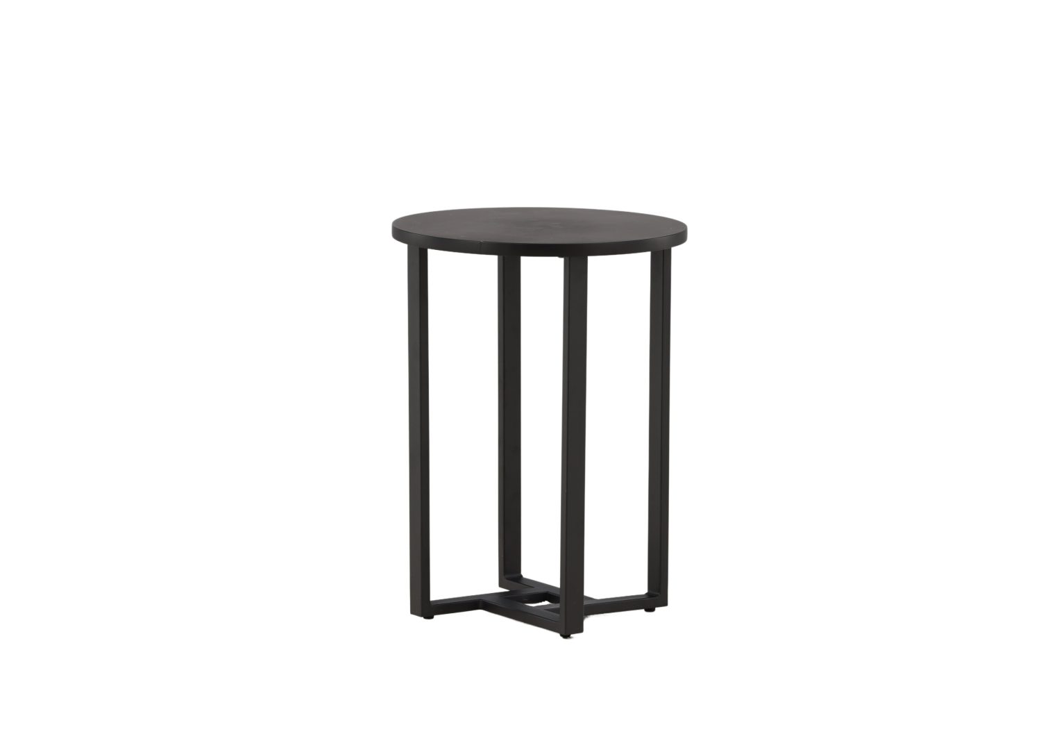 Vue produit de la table basse Lawton noir en MDF