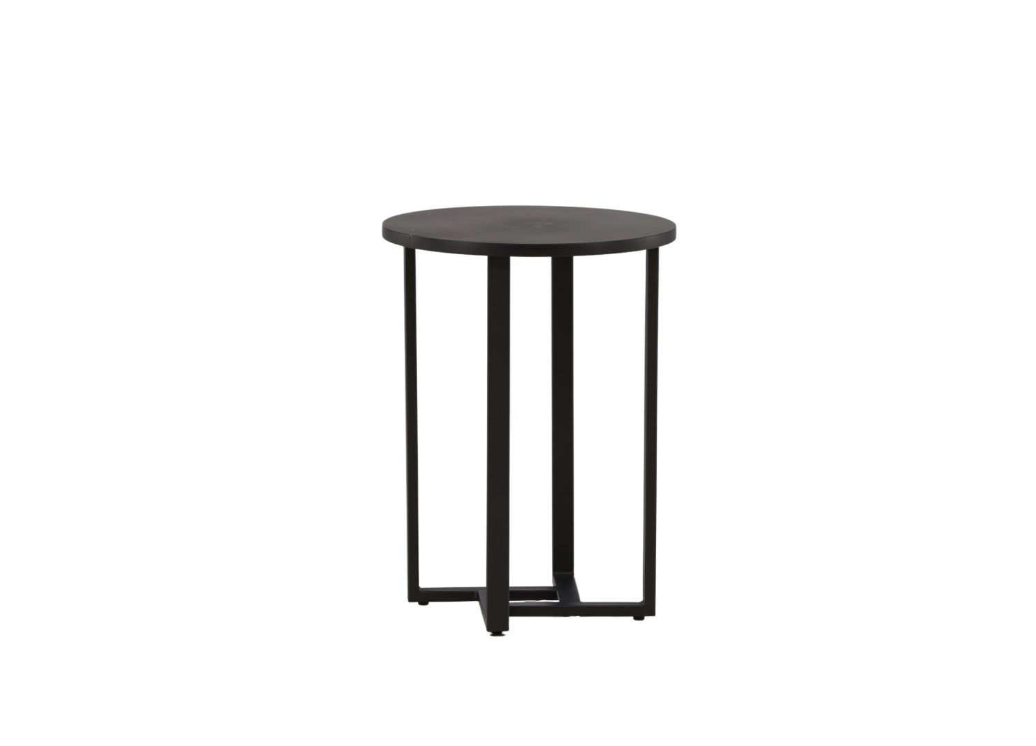 Vue produit de la table basse Lawton noir en MDF